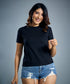 Basic Crew Neck Black Tshirt